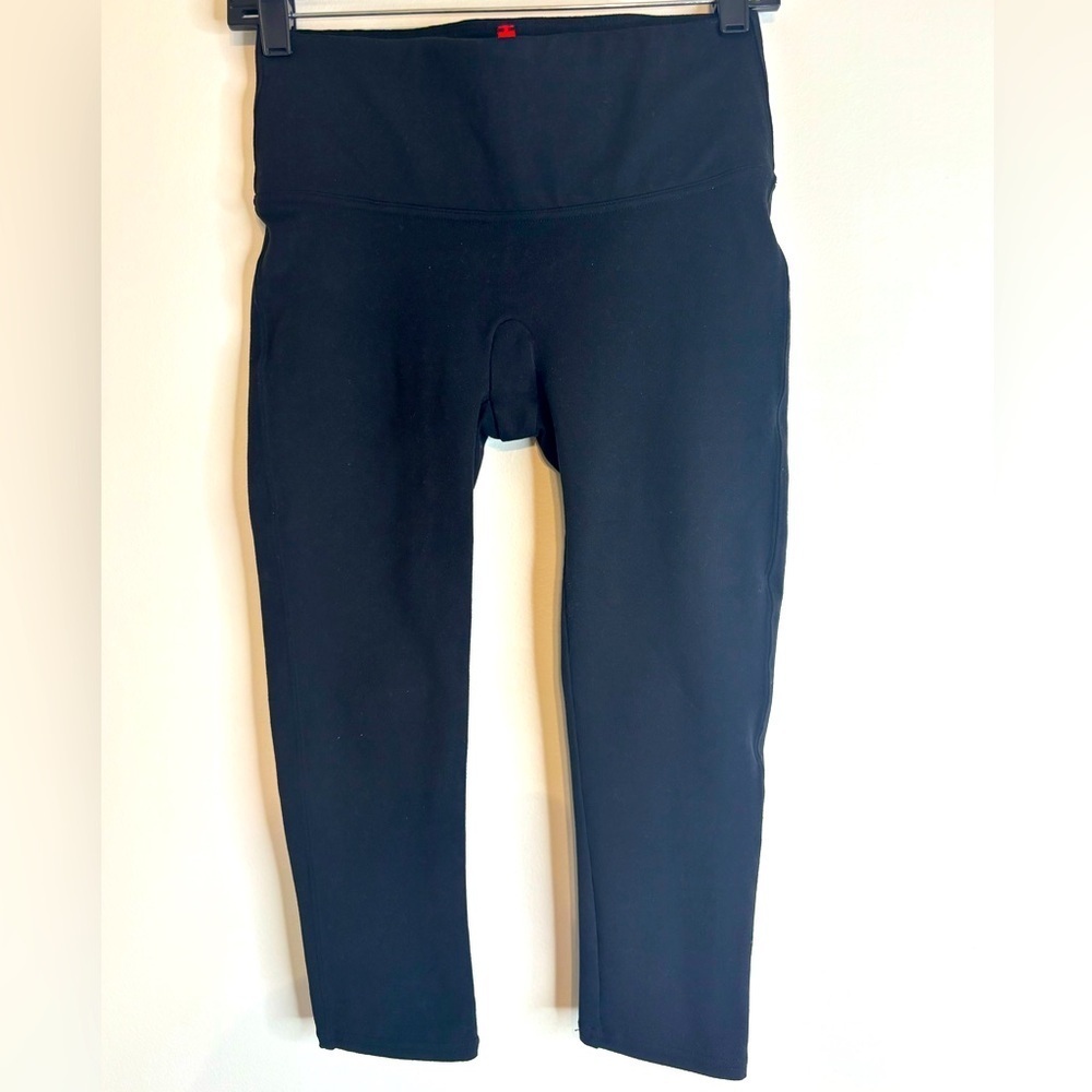 SPANX Black Leggings High-Rise Form-Fitting